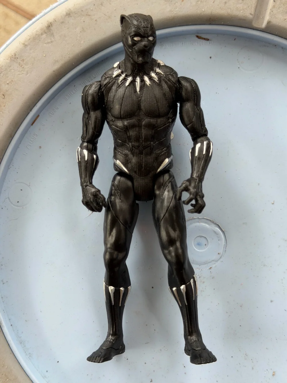 Hasbro Black Panther Action Figure with Silver Accents